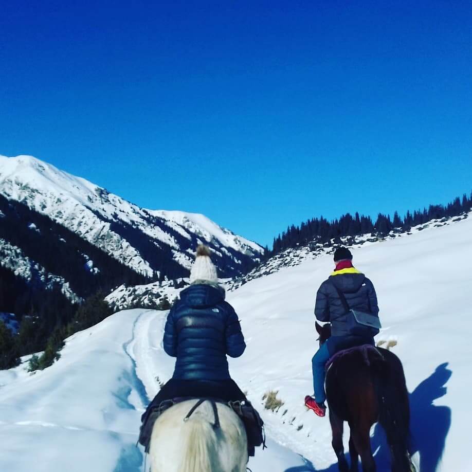 Winter Horseback riding to Elcin Peak