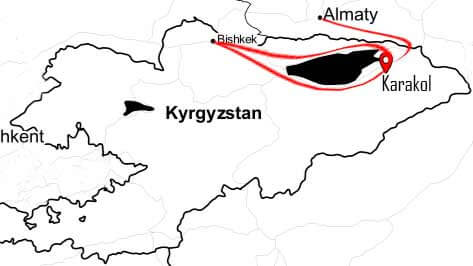 Map of the Karakol