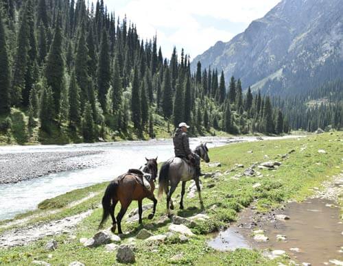 Horsebackriding in Kyrgyzstan