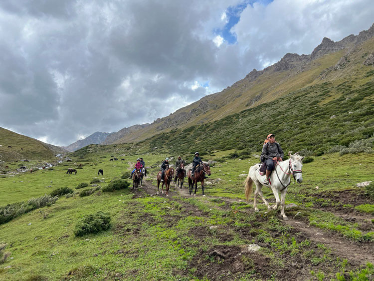 Horseback riding in Karakol