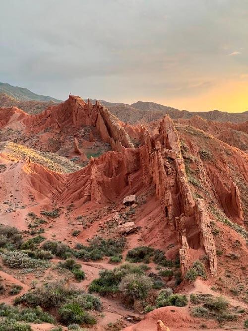 Skazka canyon on our photo tour to Kyrgyzstan