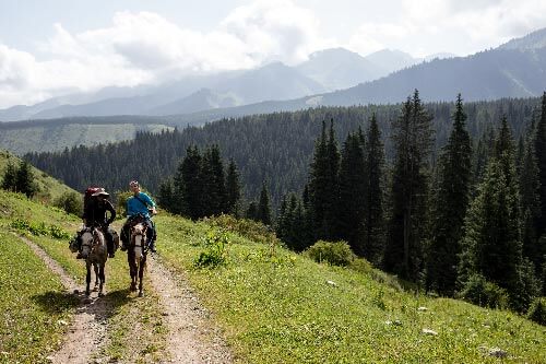 Horseback riding in Kyrgyzstan