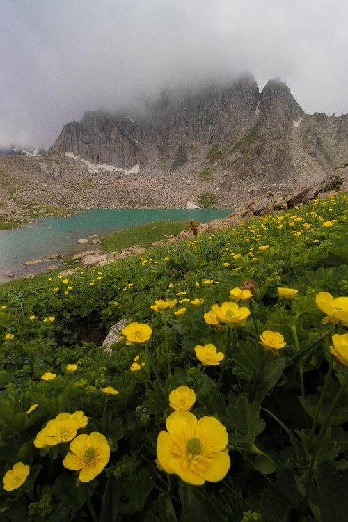 Mountain lake near Karakol