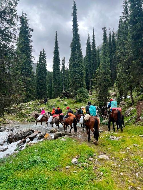 Horse riding in Kyrgyzstan