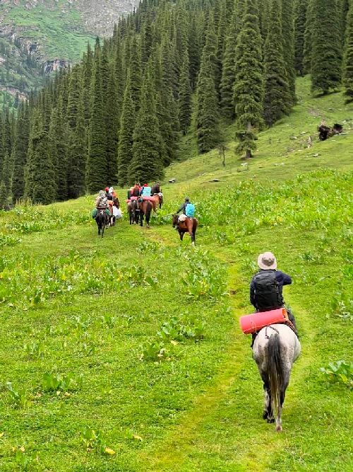 Horseback riding in Kyrgyzstan